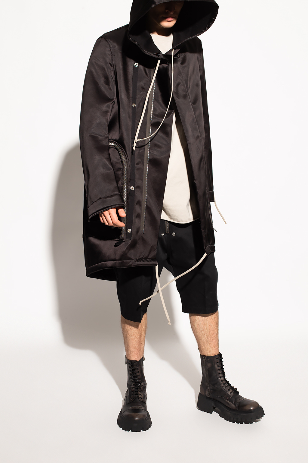 Rick Owens Hooded coat | Men's Clothing | Vitkac